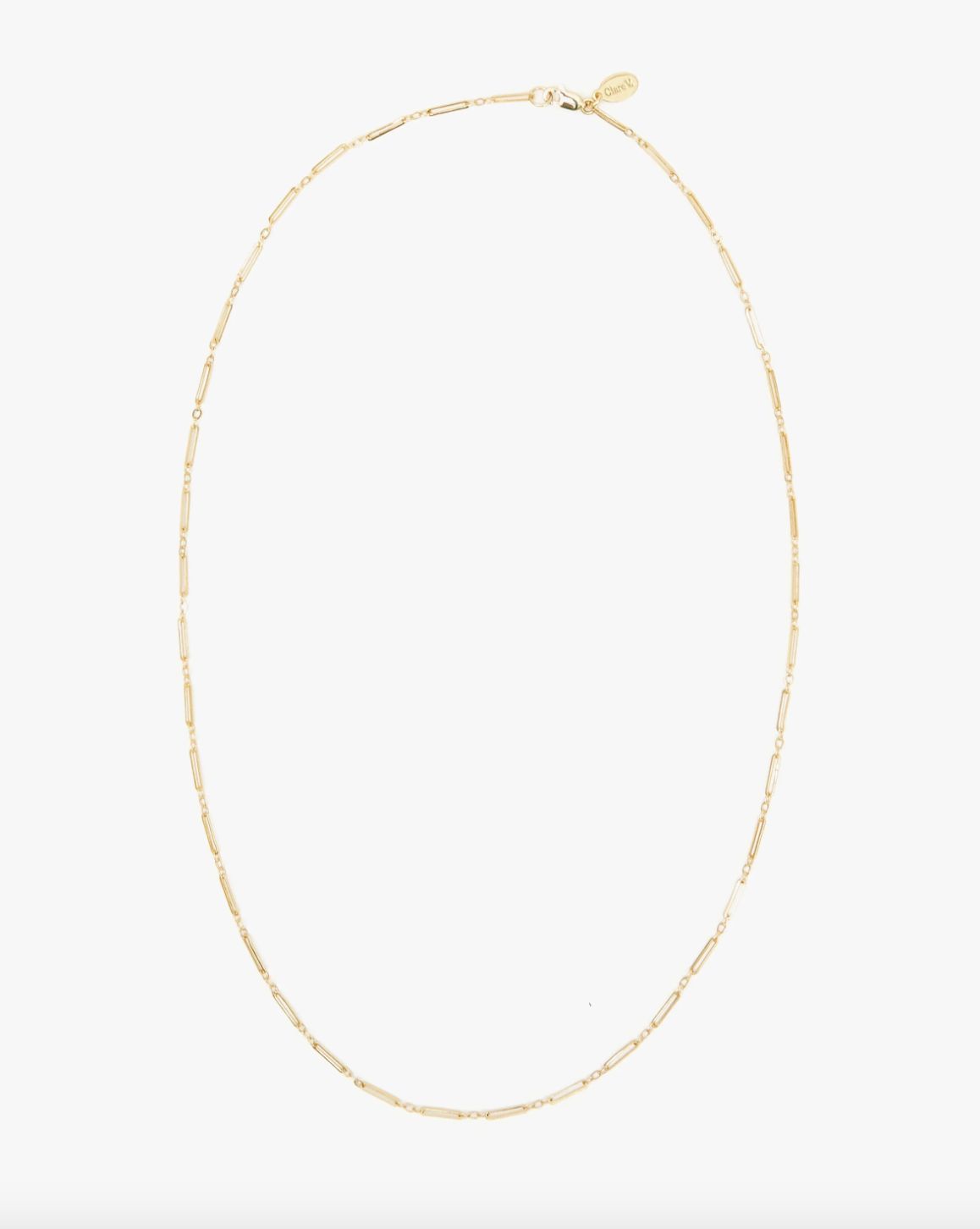 Clare V 24&quot; Paperclip Chain