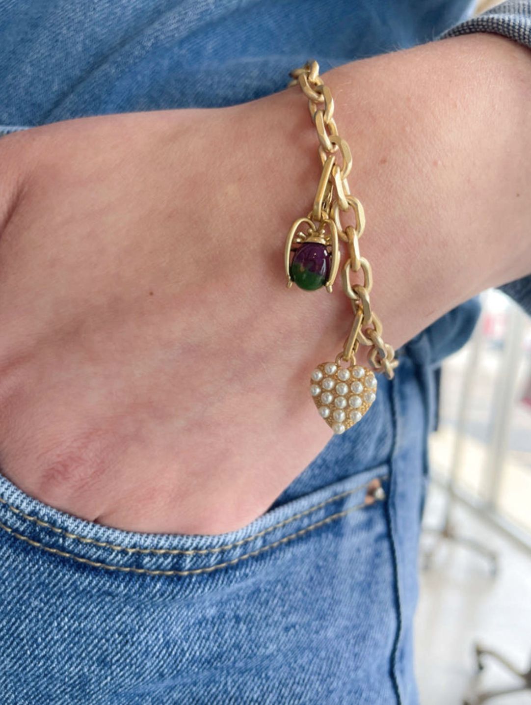 Clare V Scarab Charm