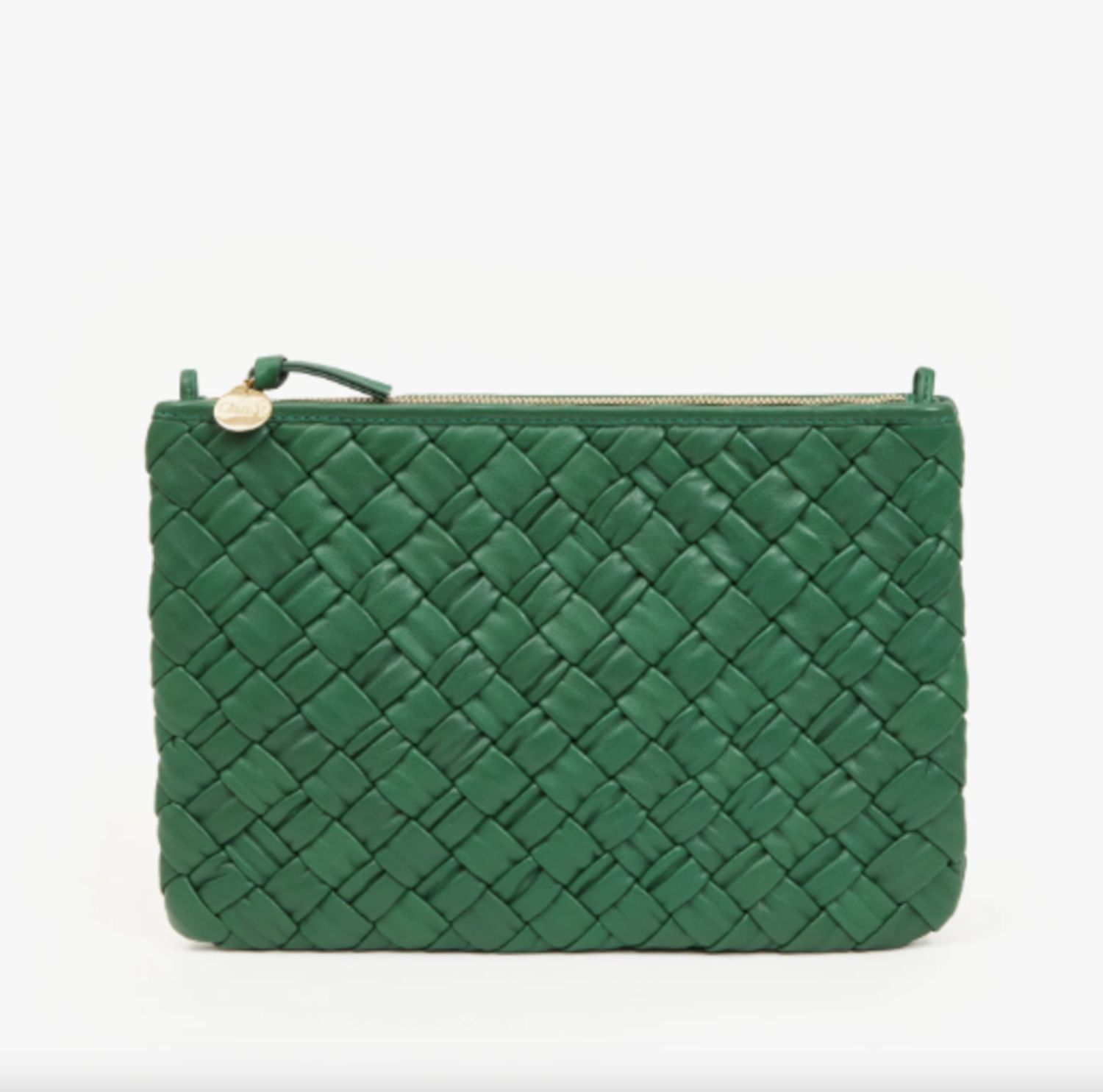 Clare V Puffy Flat Clutch in Fern Green