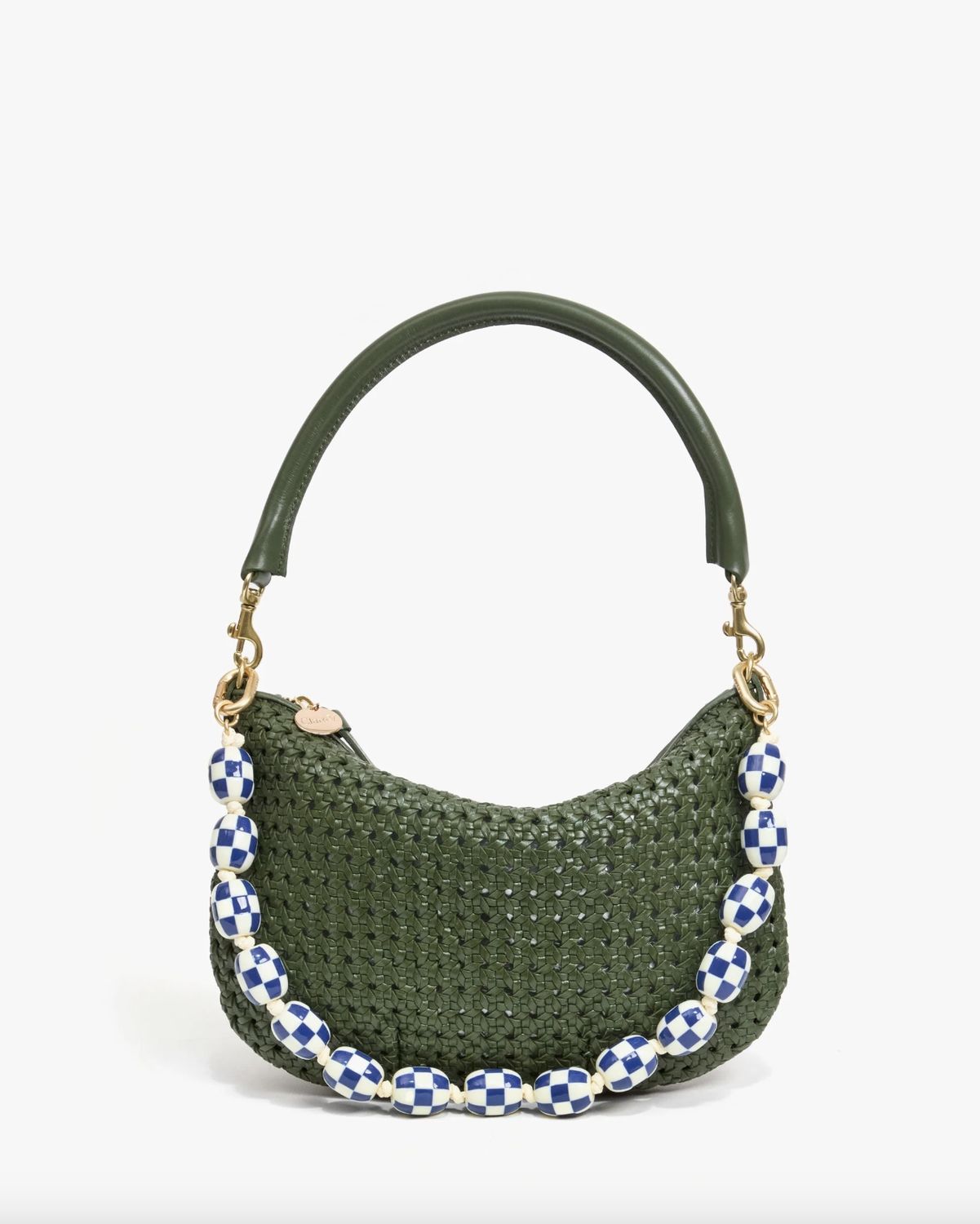 Clare V Petite Moyen Army Rattan