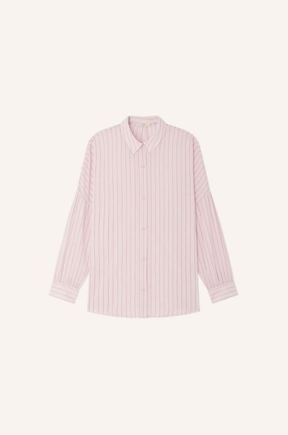 Sessun Botan Shirt in Blush Stripe