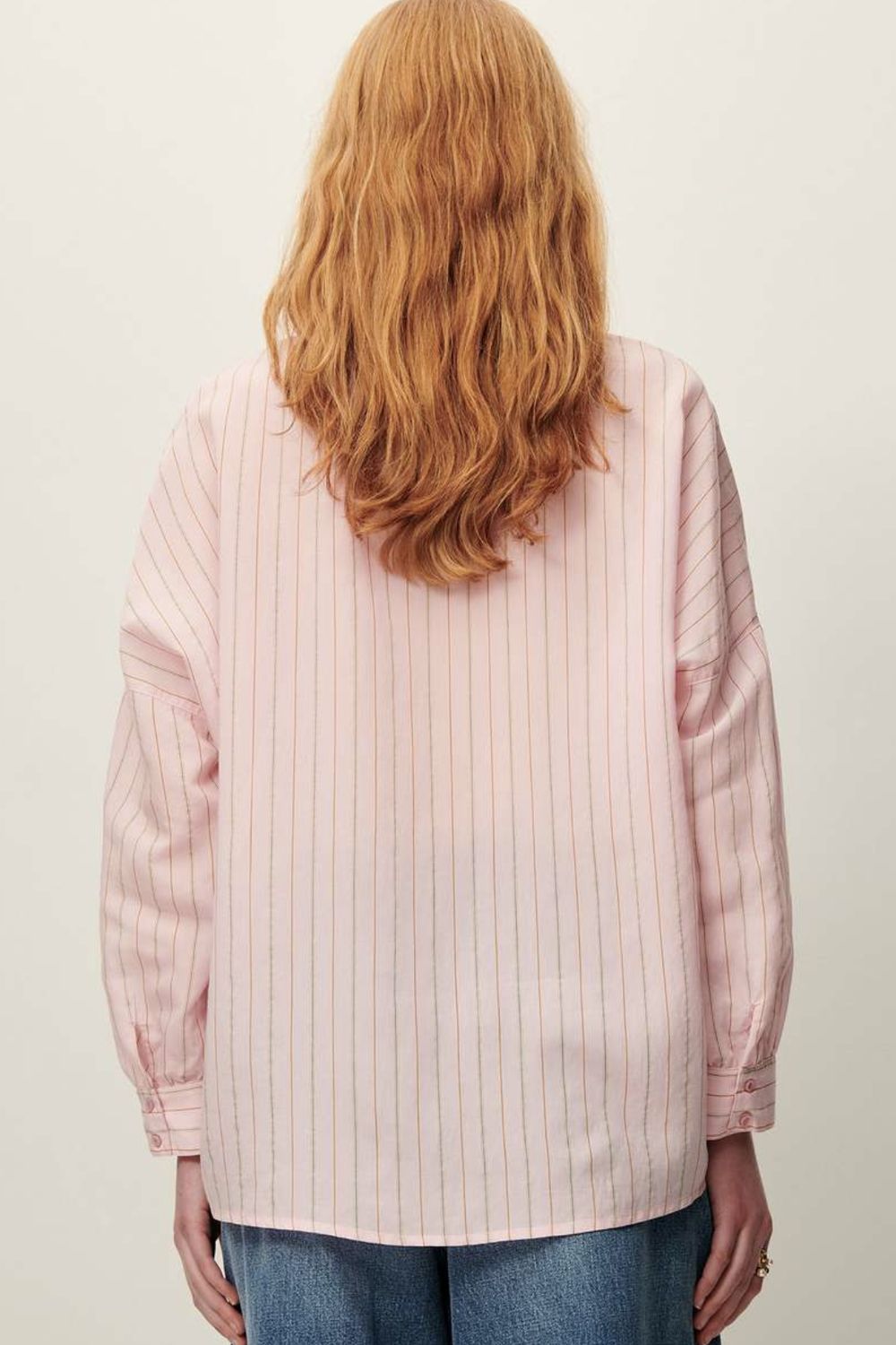 Sessun Botan Shirt in Blush Stripe