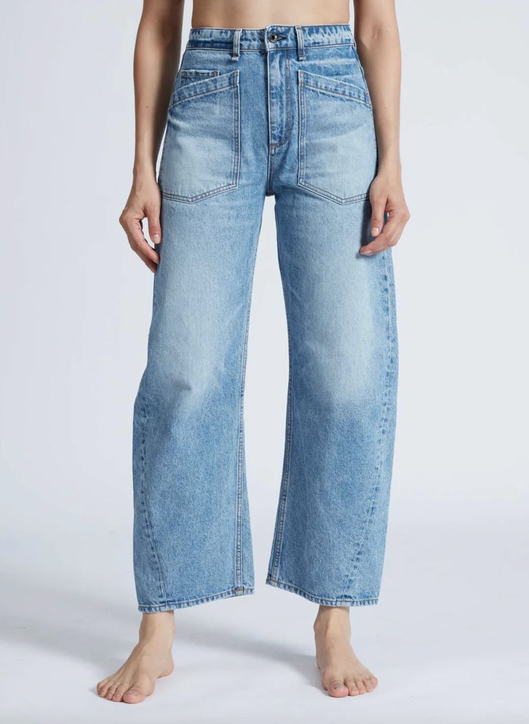 ASKK NY Twisted Barrel Jean in Blondie