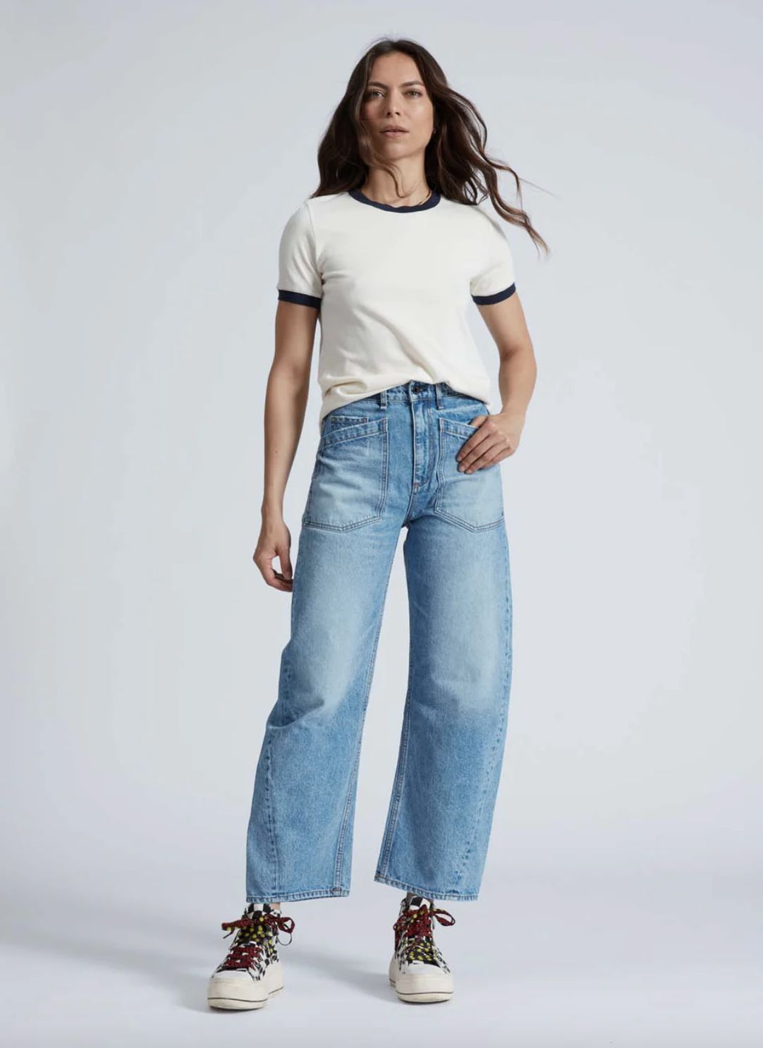 ASKK NY Twisted Barrel Jean in Blondie