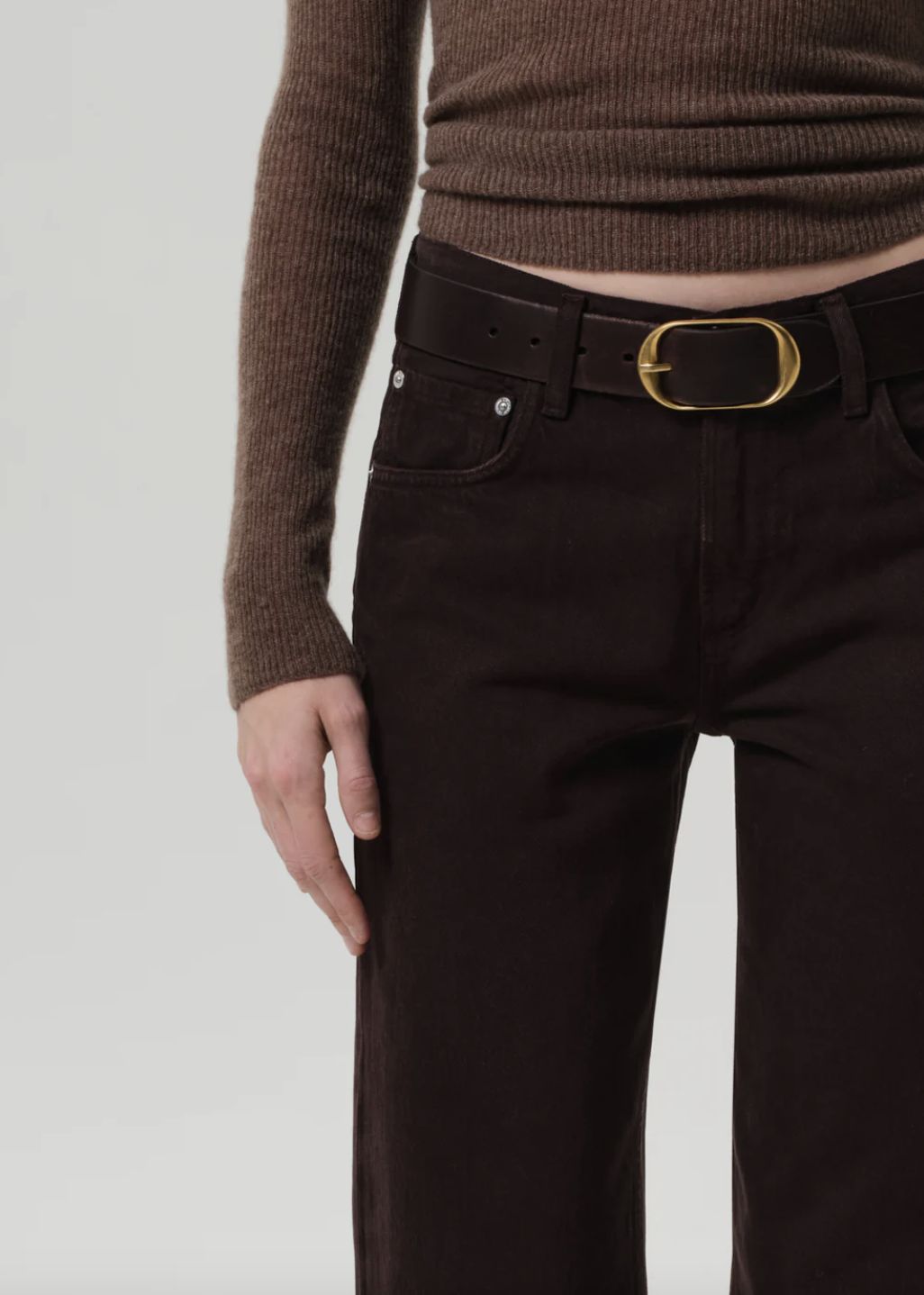 Citizens of Humanity Lindz Low Rise Easy Straight Jean in Carob Twill