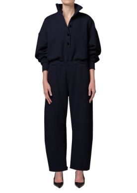 Citizens of Humanity Mirelle Funnel Neck Sweatshirt in Navy