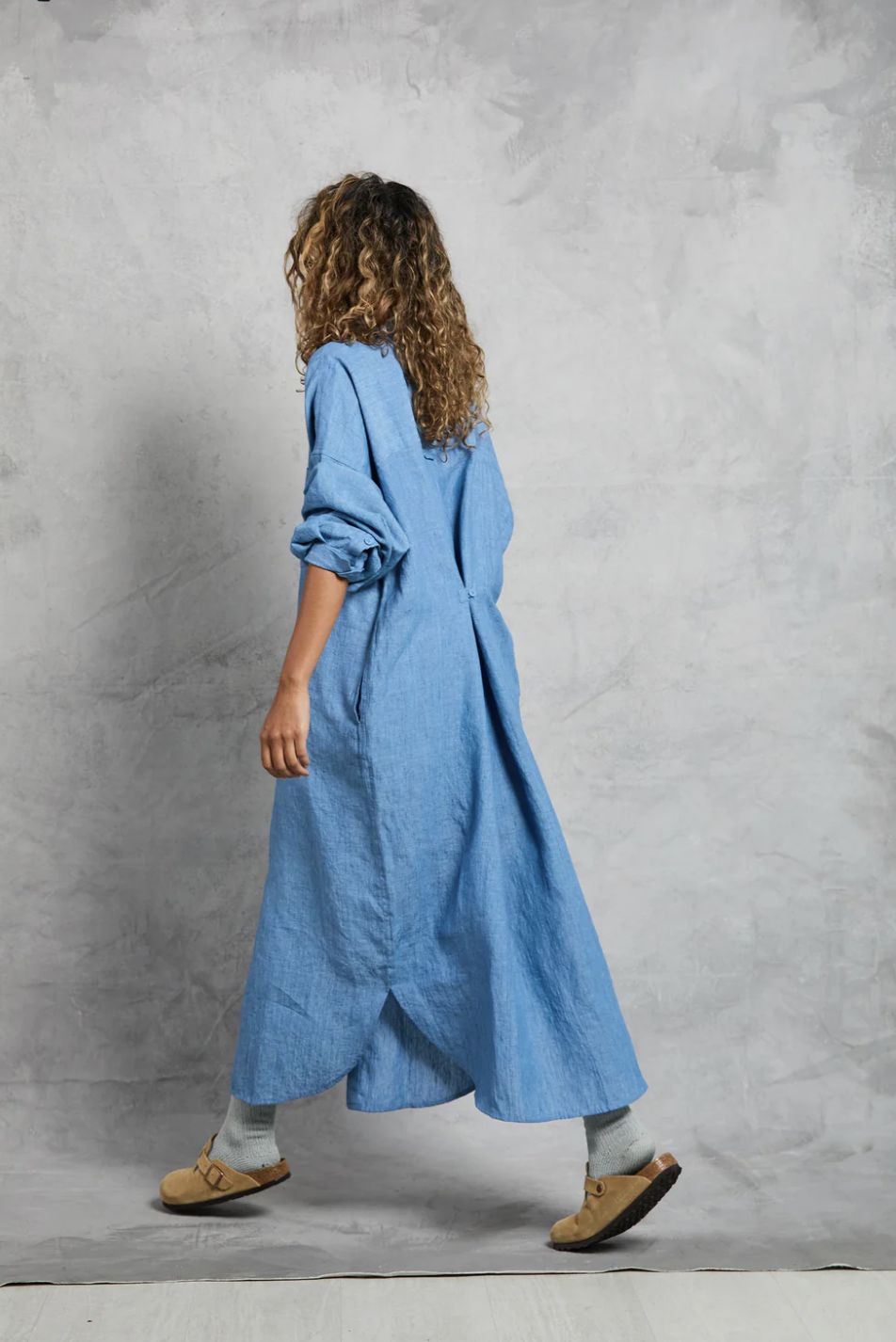 Mamene Florence Chambray Shirt Dress