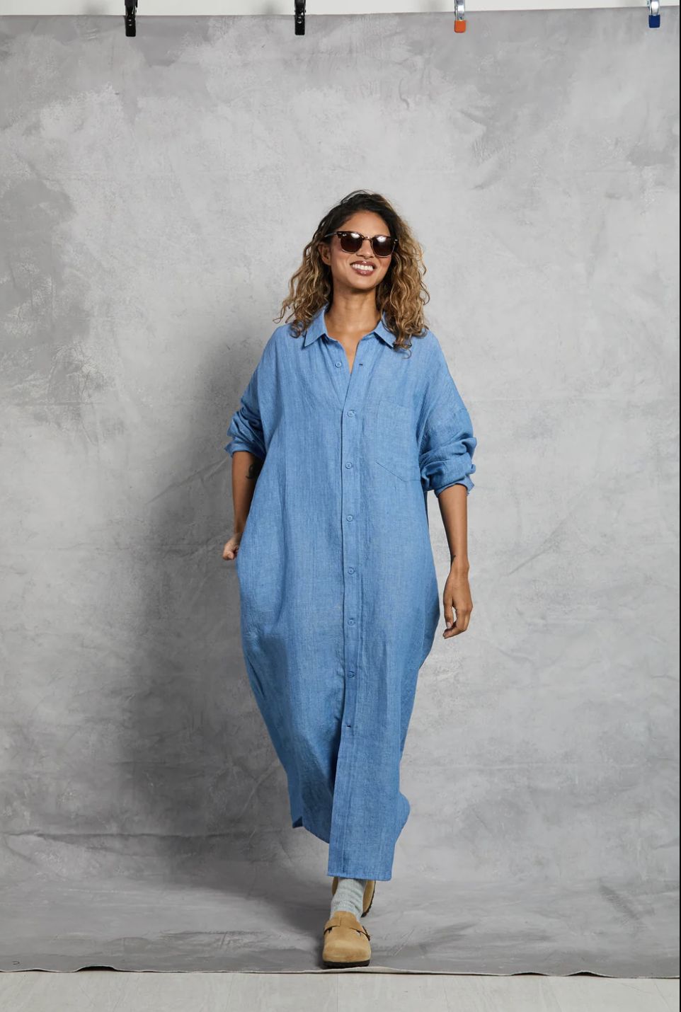 Mamene Florence Chambray Shirt Dress