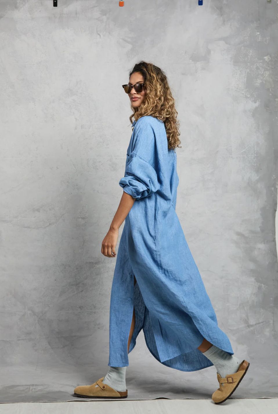 Mamene Florence Chambray Shirt Dress