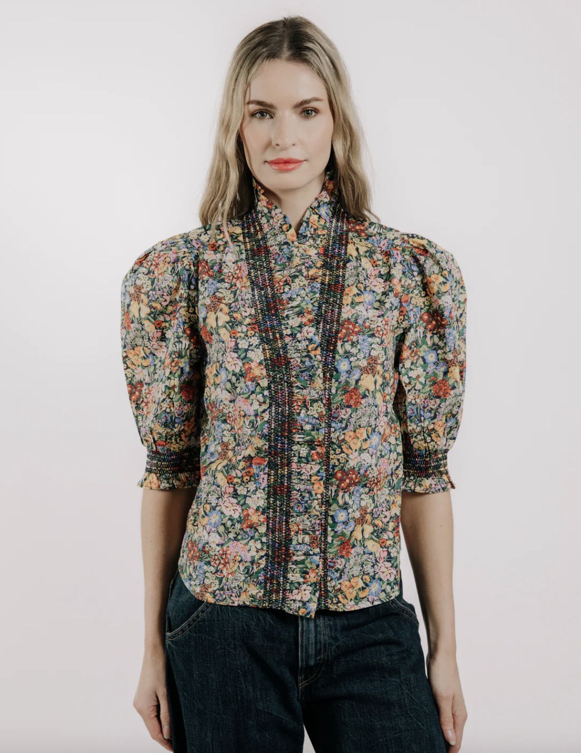 Love The Label Zuri Top in Cottage Garden Liberty Print