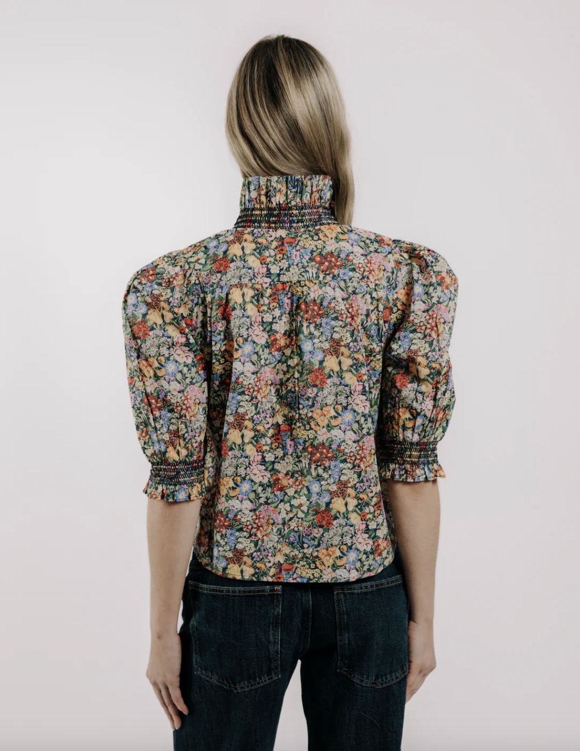 Love The Label Zuri Top in Cottage Garden Liberty Print
