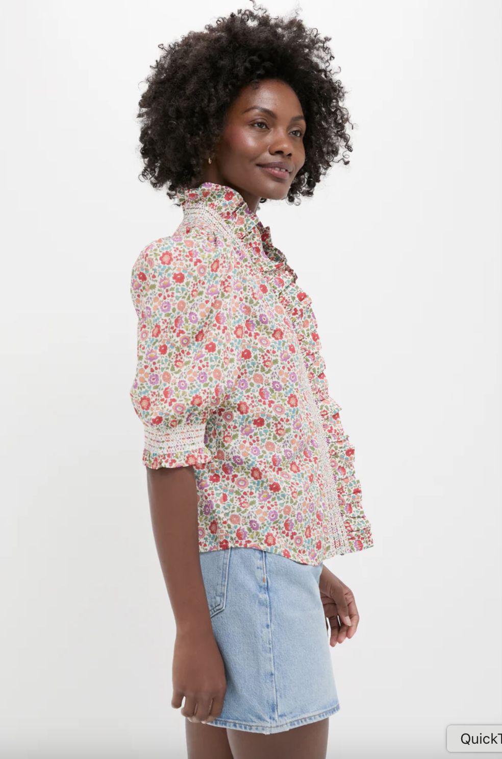 Love The Label Zuri Top in D&#39;Anjo Liberty Print