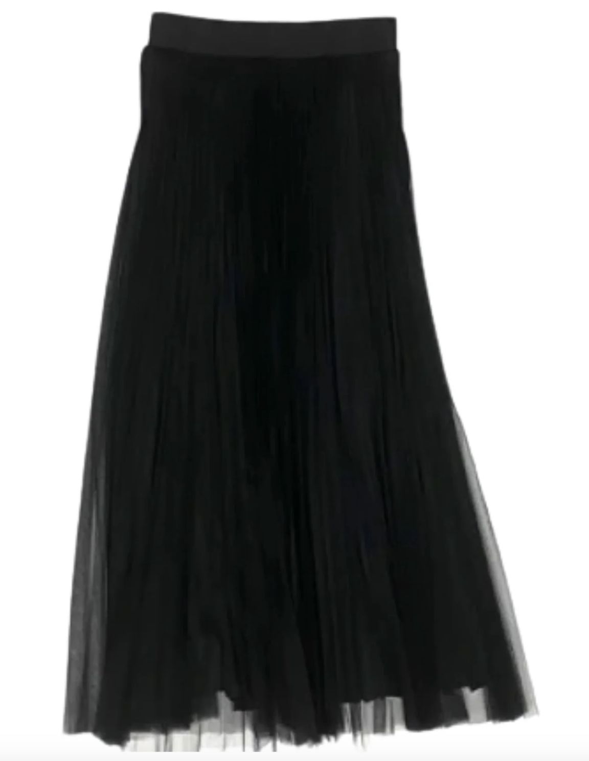 Loyd Ford Dobby Tulle Skirt in Black