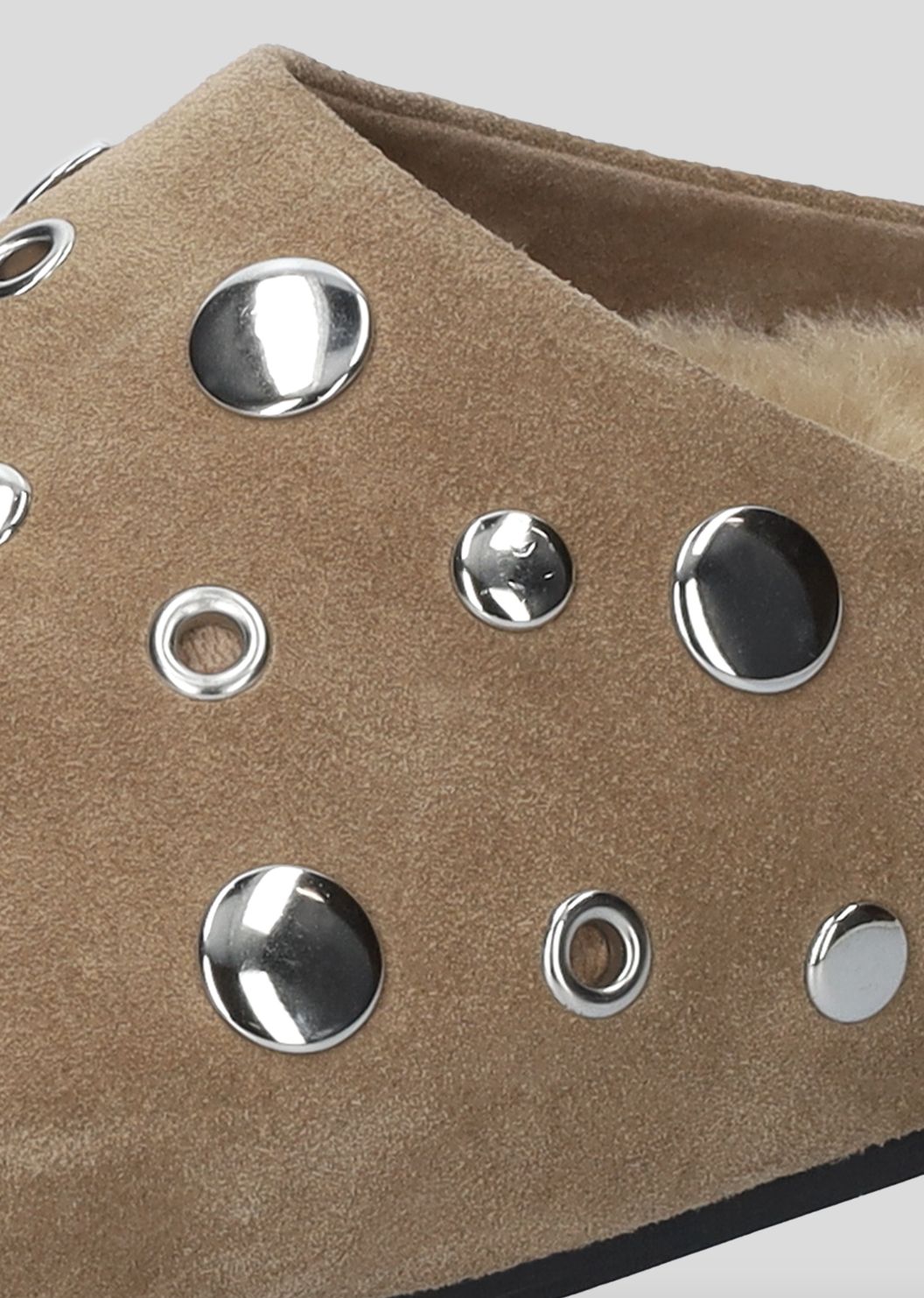Lola Cruz Aureline Studded Mule with Lining