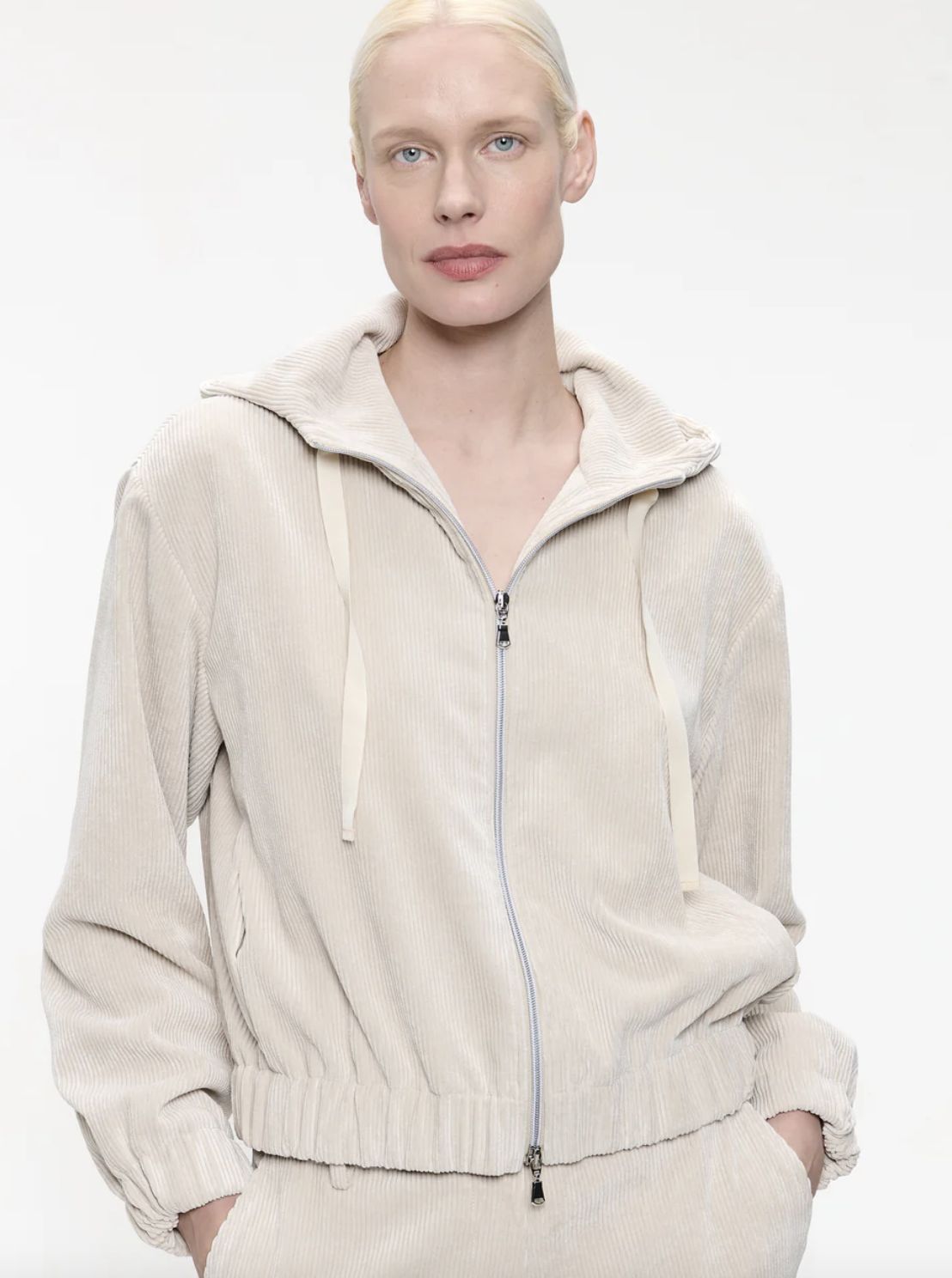 Jane Lushka Golia Jeans Jacket in Off-White