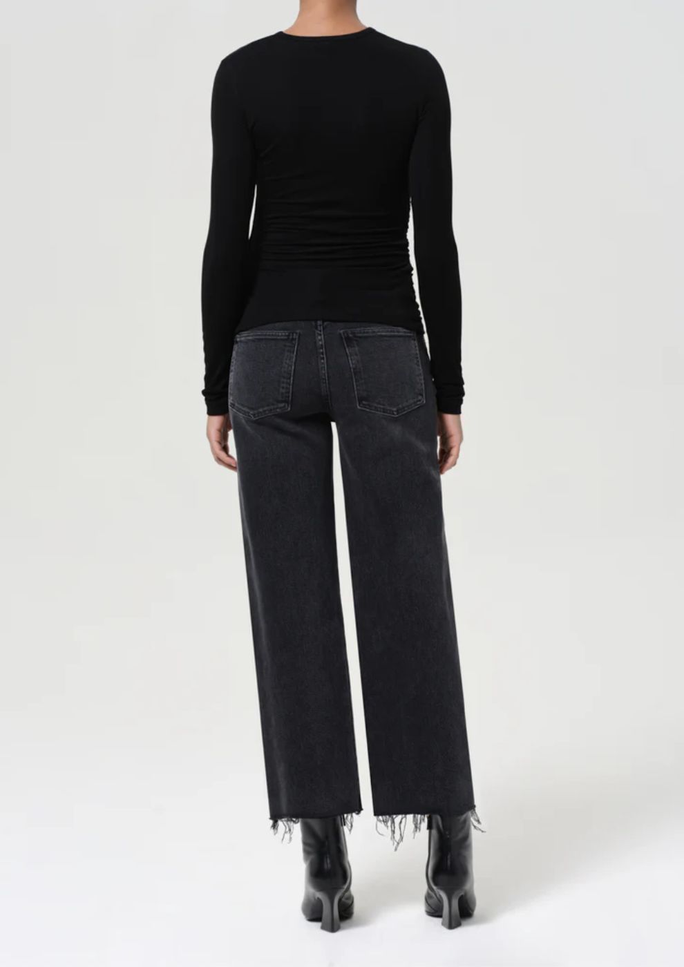 AGolde Harper Crop Jean in Radius