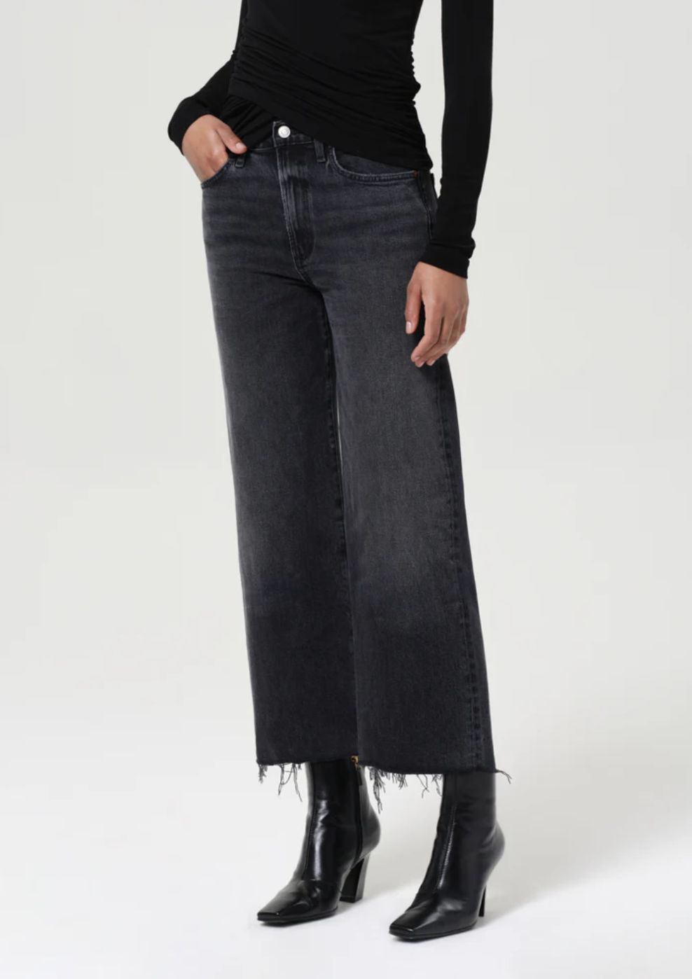 AGolde Harper Crop Jean in Radius