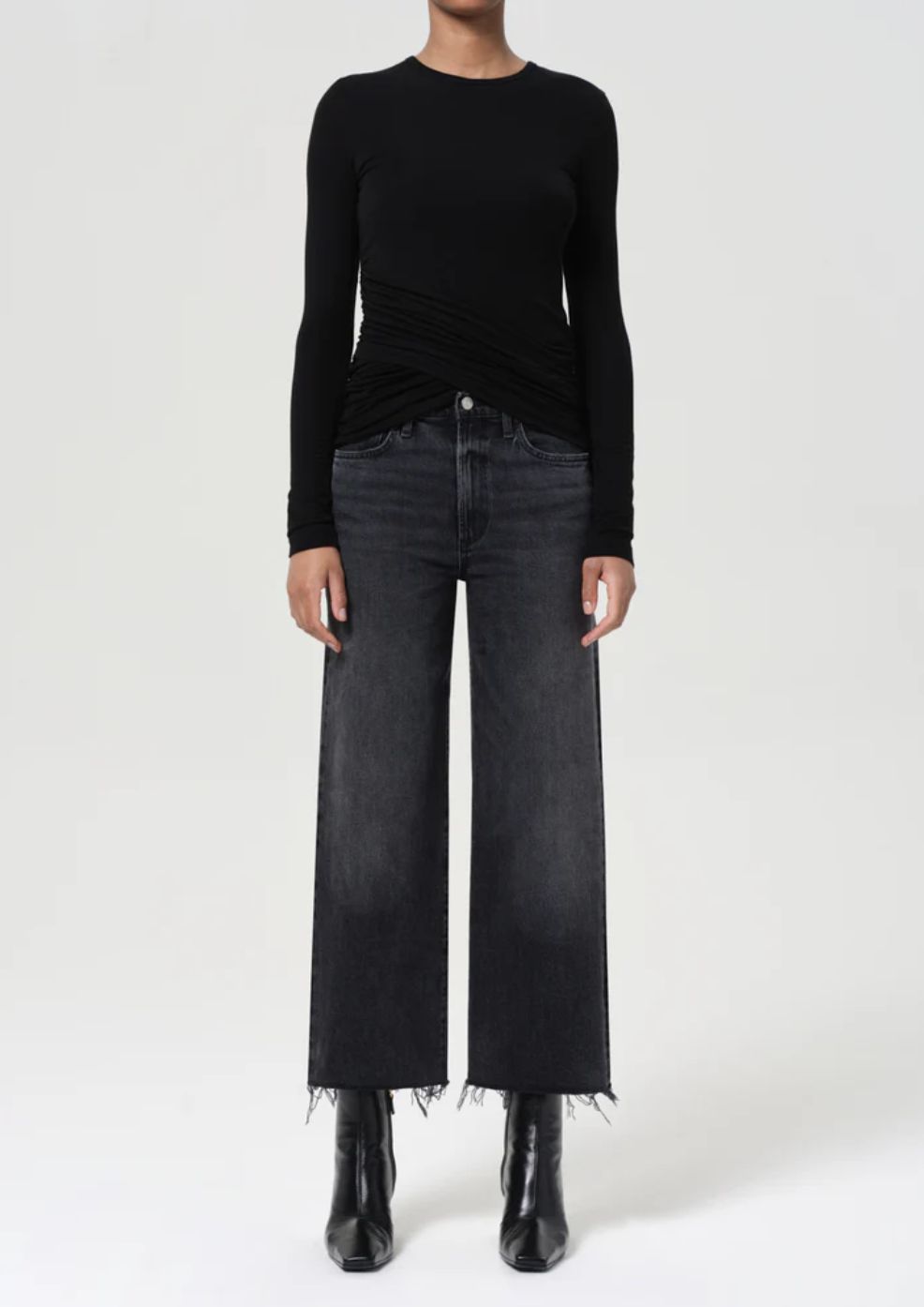 AGolde Harper Crop Jean in Radius