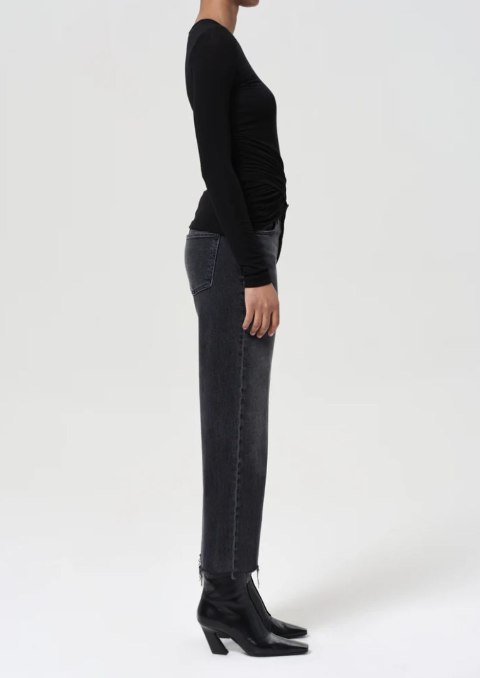 AGolde Harper Crop Jean in Radius