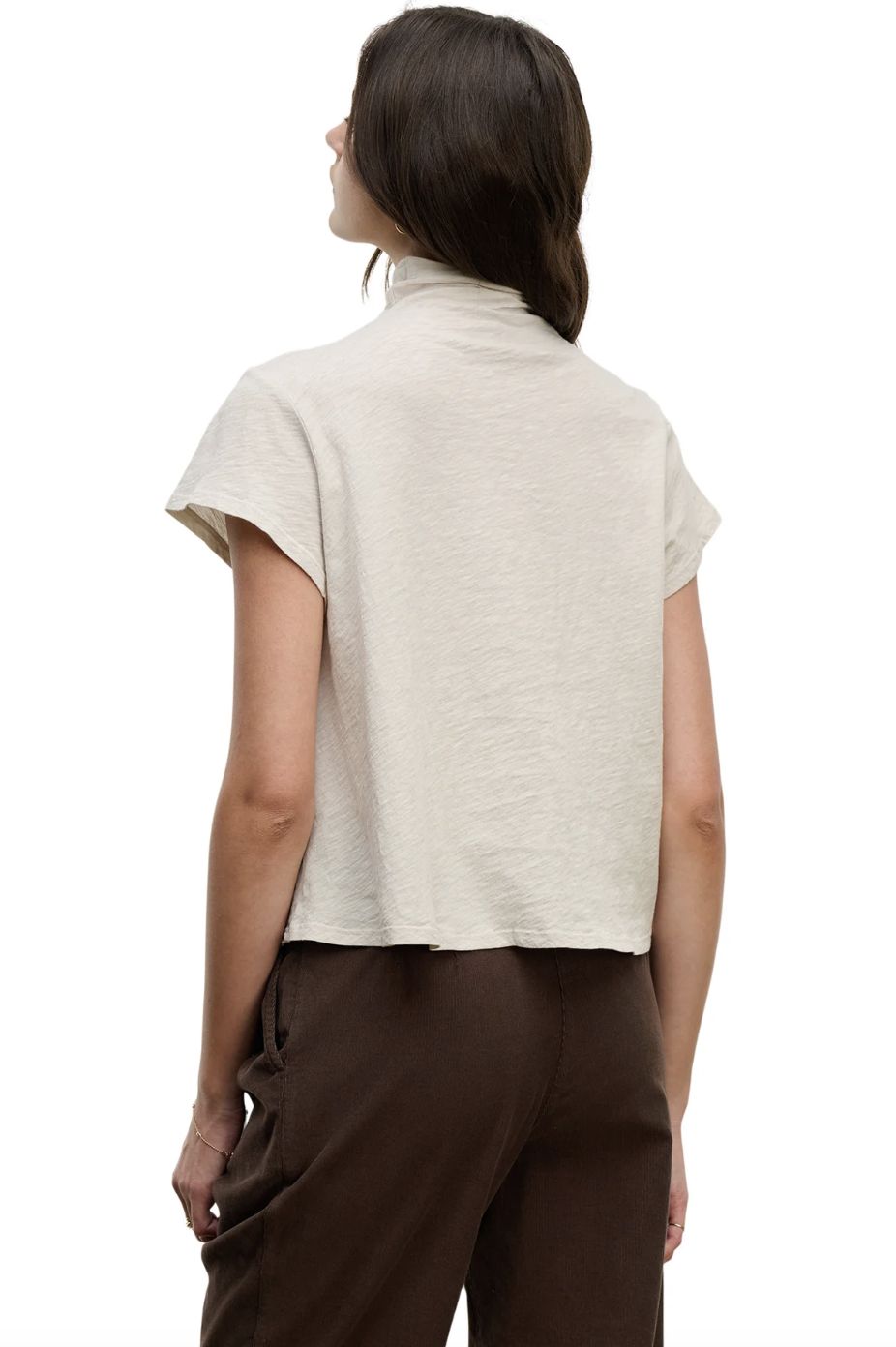 Velvet Savi Mock Neck Tee