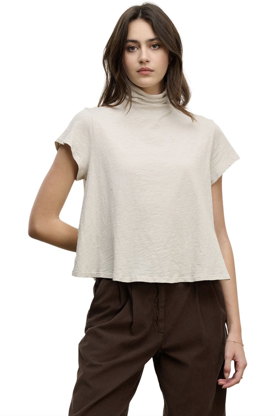 Velvet Savi Mock Neck Tee