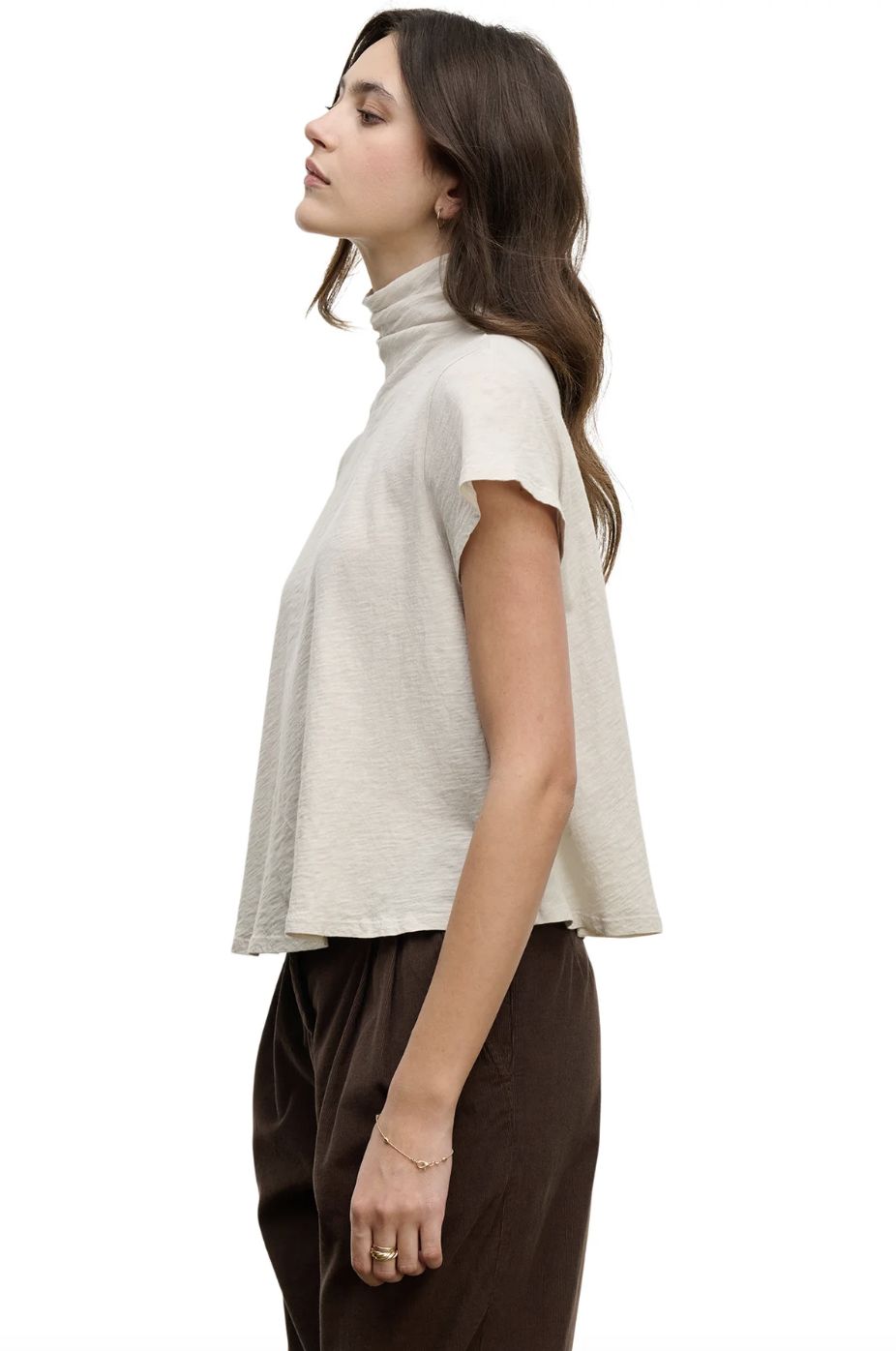 Velvet Savi Mock Neck Tee