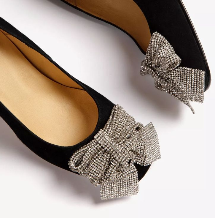 Penelope Chilvers Gamine Bow, Color: Black, Size: 36