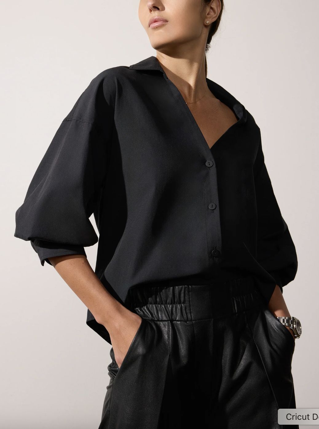 Brochu Walker Kate Shirt in Black Onyx