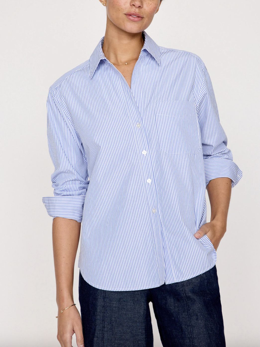Brochu Walker Everday Shirt Blue Stripe