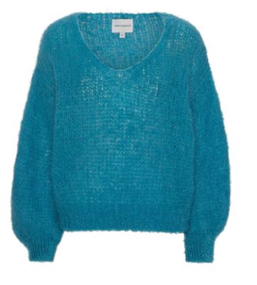 American Dreams Milana Sweater, Color: Aqua Blue, Size: S