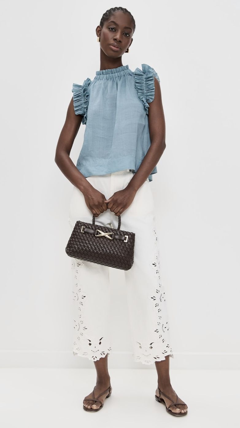 Sea-NY Anise Flutter Sleeve Top