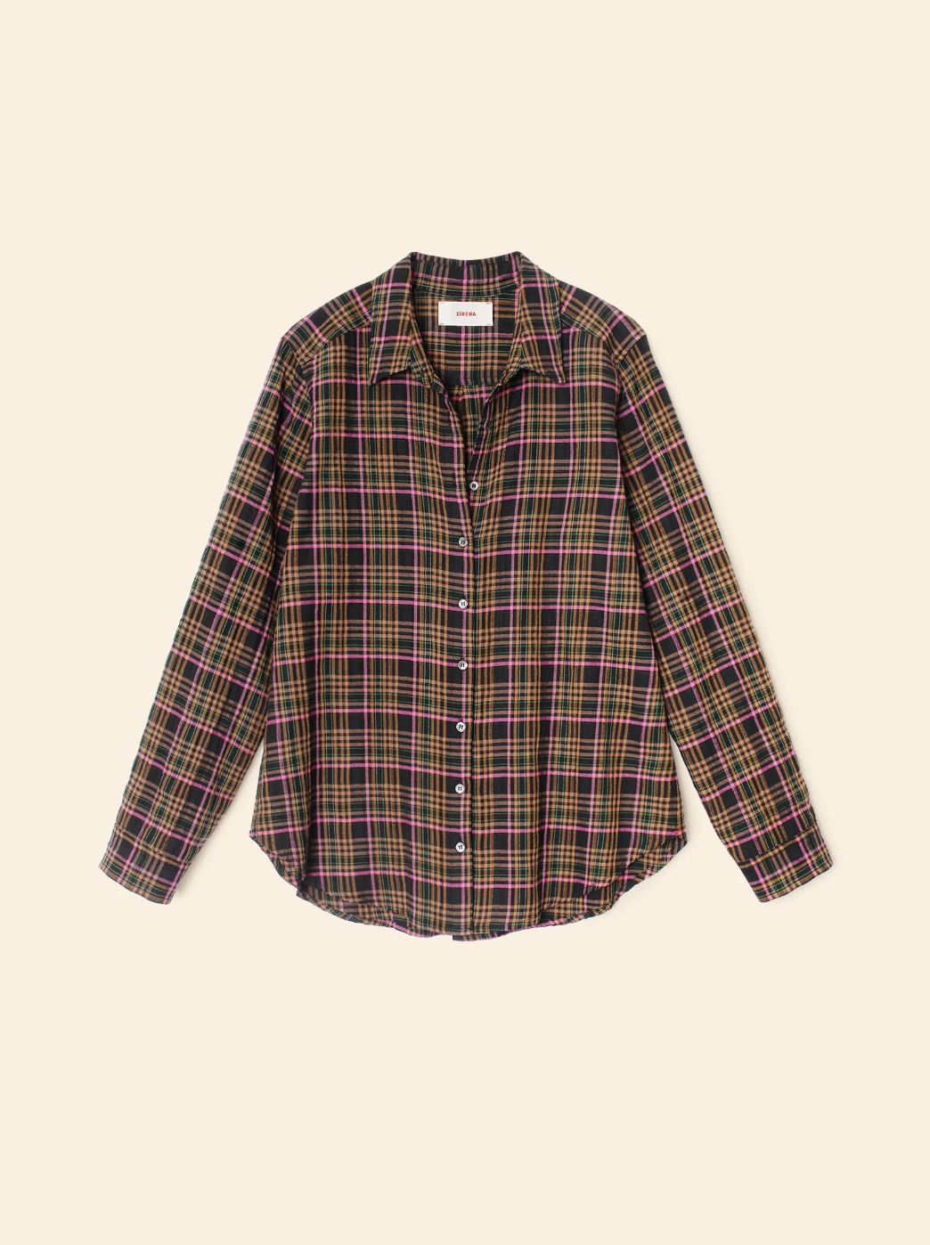 Xirena Scout Shirt in Espresso Plaid