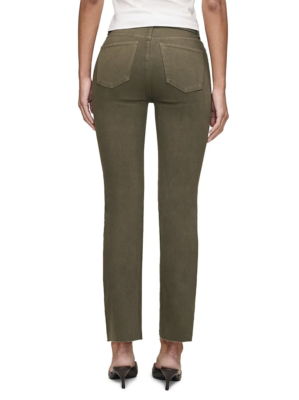 DL1961 Mara Straight Mid Rise Ankle in Trellis