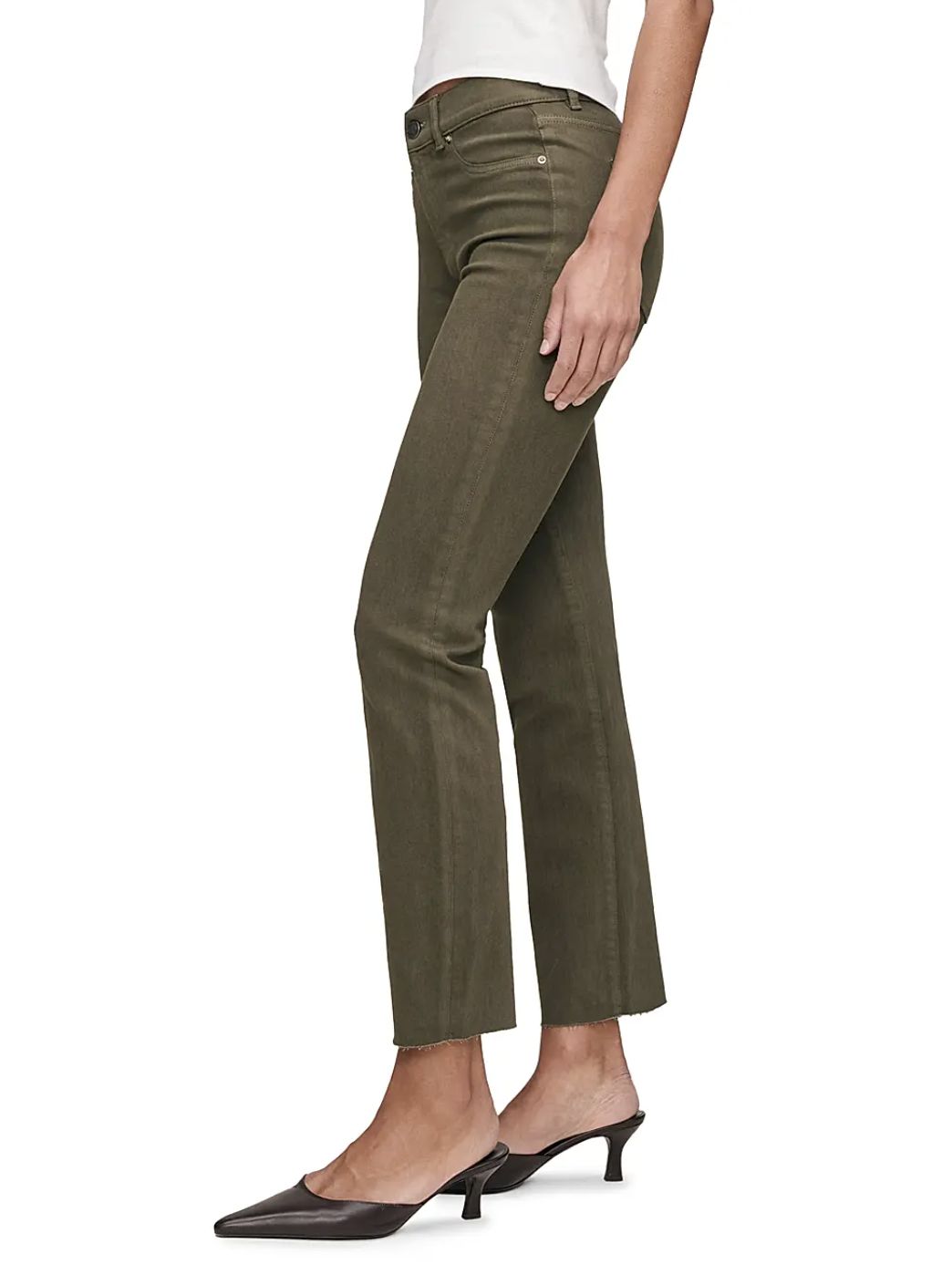 DL1961 Mara Straight Mid Rise Ankle in Trellis