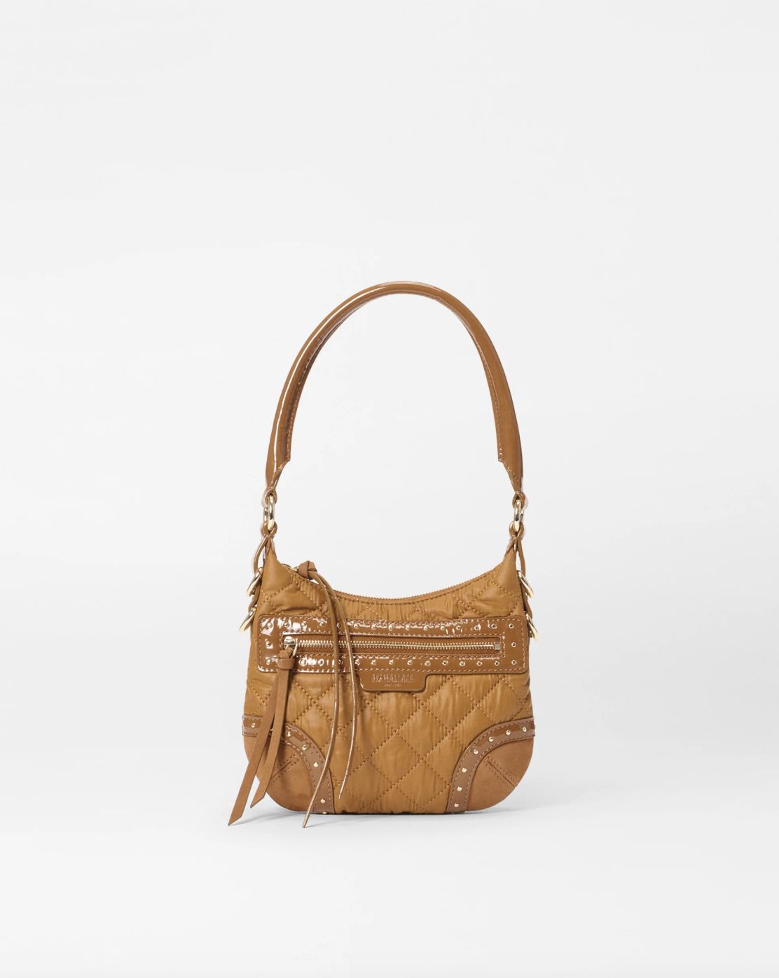 MZ Wallace Mini Stud Crosby Sienna Bag