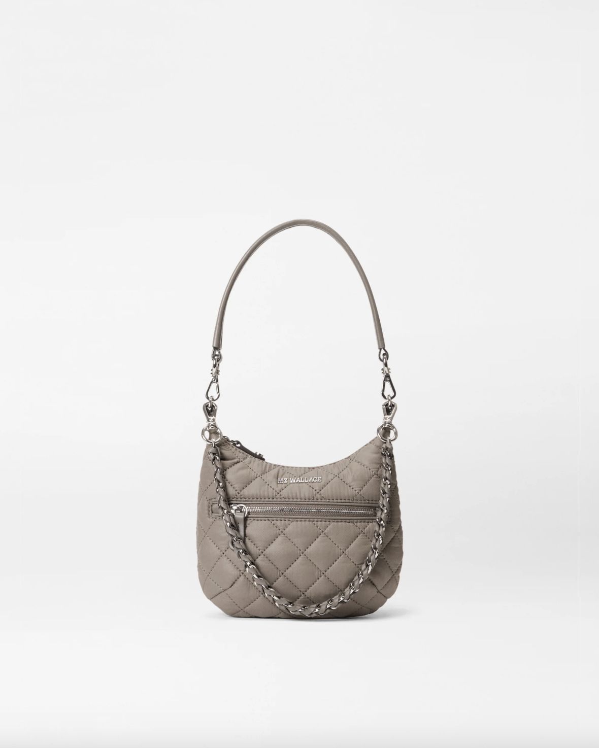 MZ Wallace Mini Crosby Sienna Bag in Morning Dove