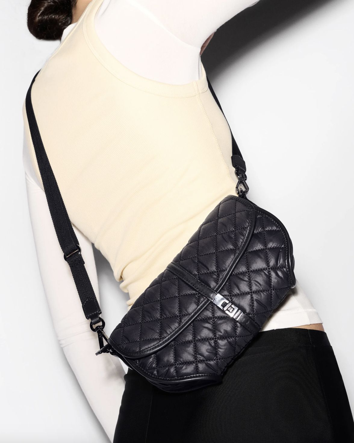 MZ Wallace Small Astor Convertible Clutch in Black
