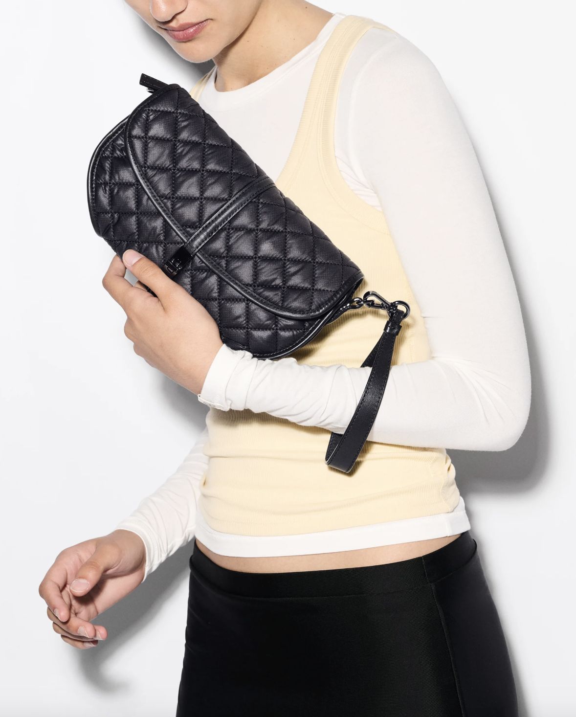 MZ Wallace Small Astor Convertible Clutch in Black