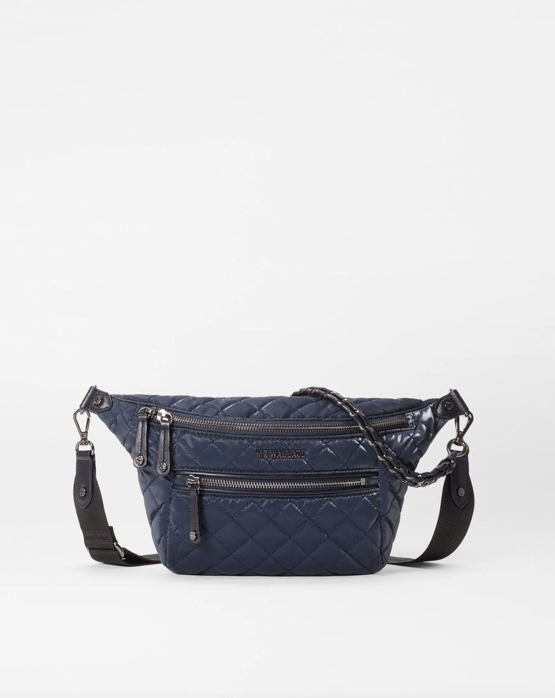 MZ Wallace Small Crosby Crossbody Sling Bag in Ink Liquid