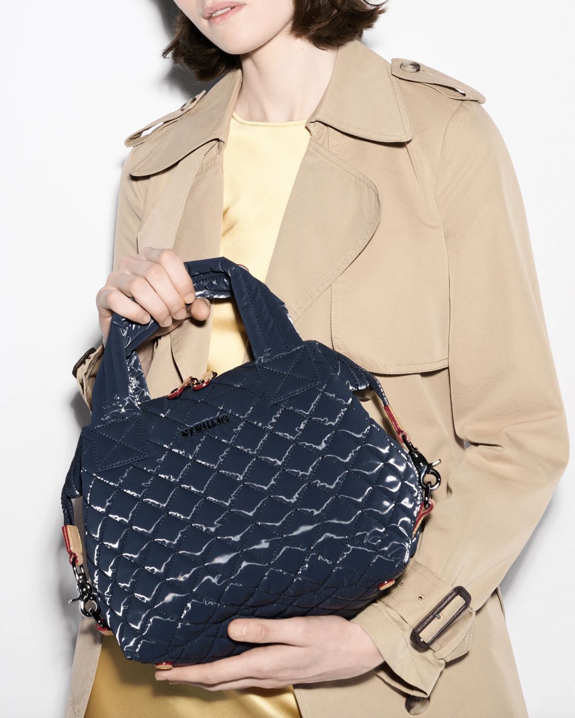 MZ Wallace Small Sutton Deluxe Bag in Ink Liquid