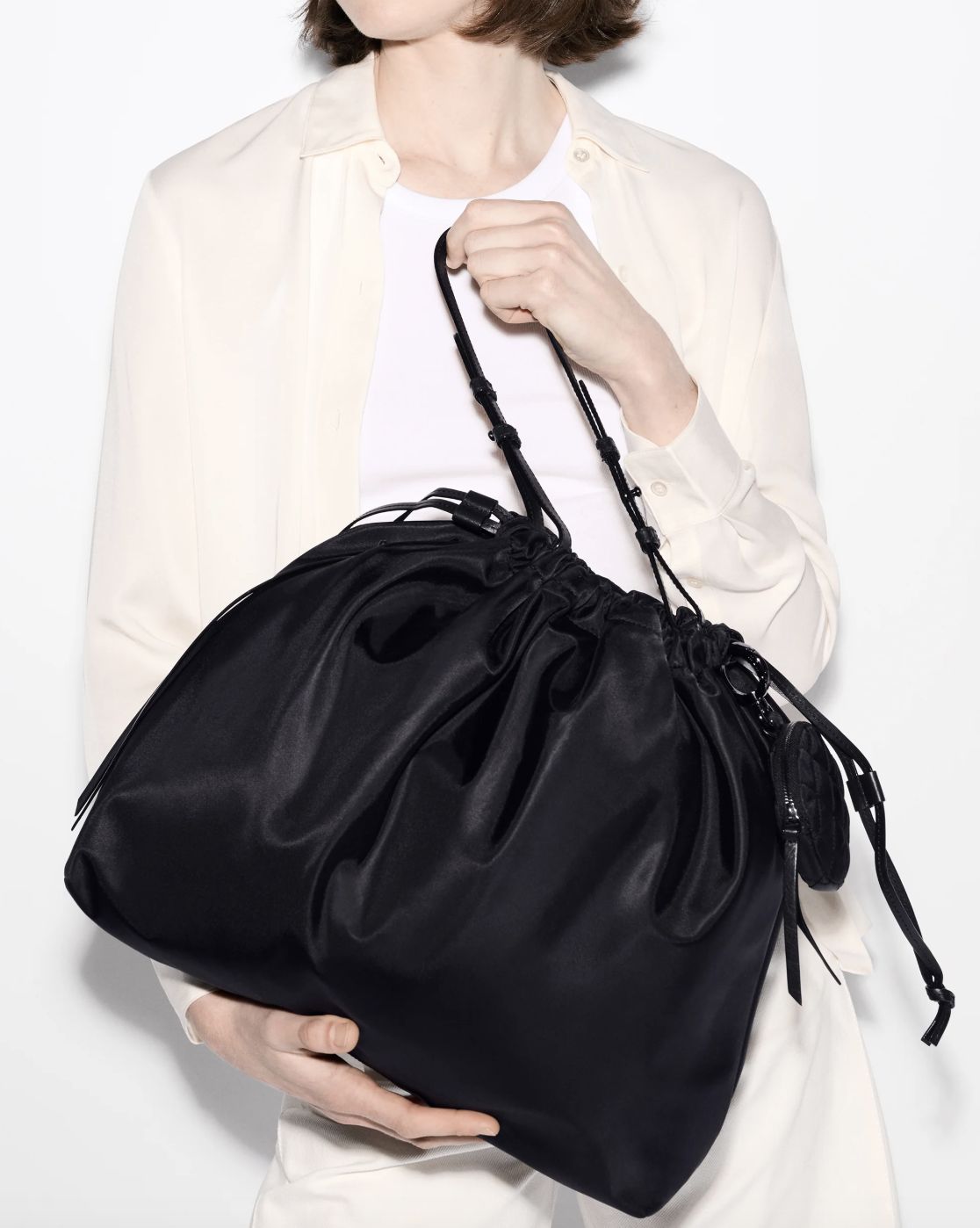 MZ Wallace Waverly Shoulder Bag in Black