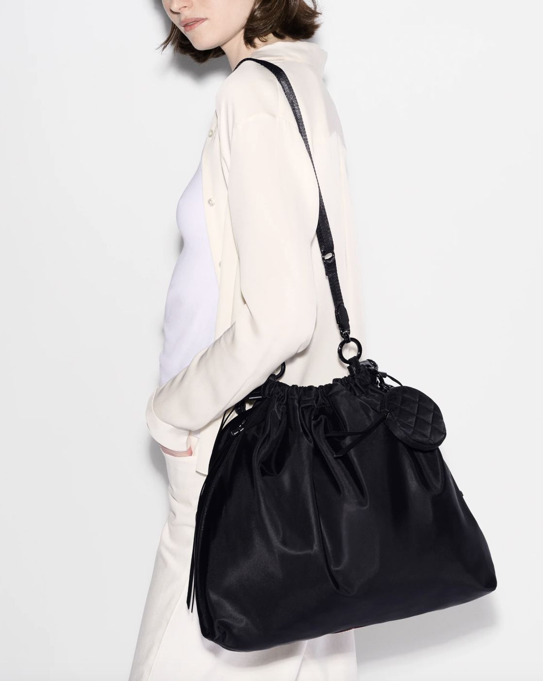 MZ Wallace Waverly Shoulder Bag in Black
