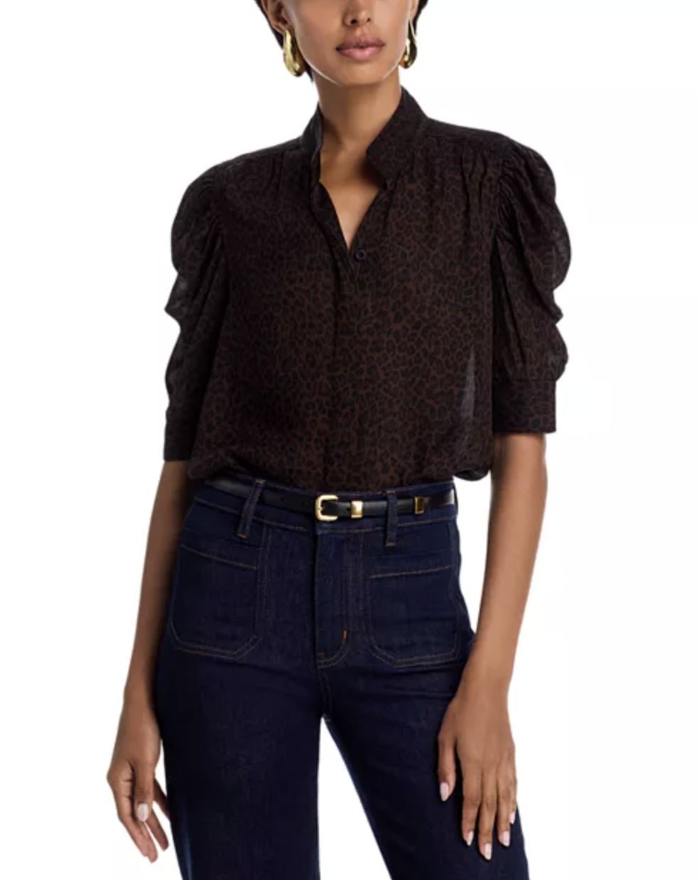 Frame The Leopard Gillian Top