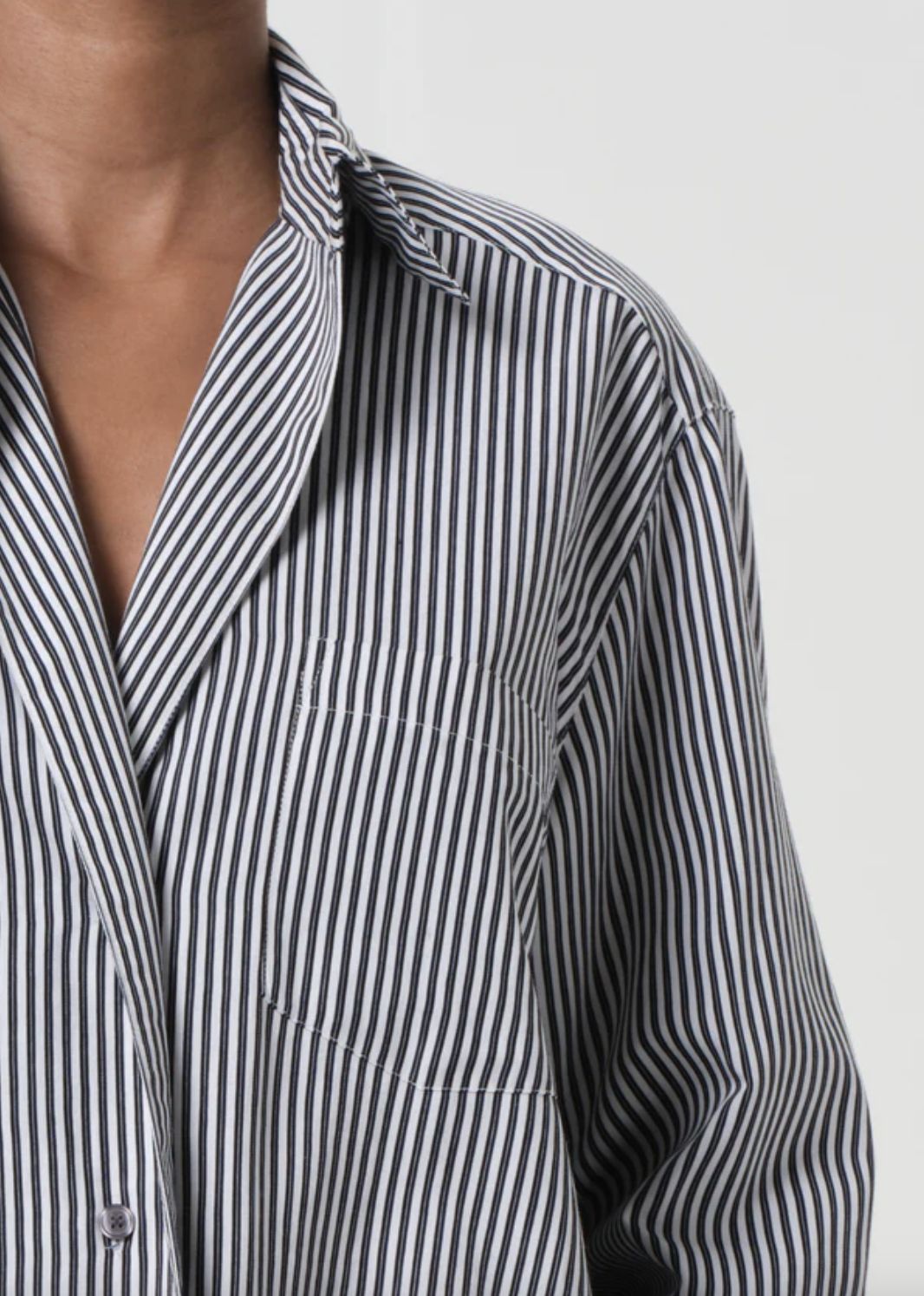 Agolde Aris Shirt in Solen Stripe