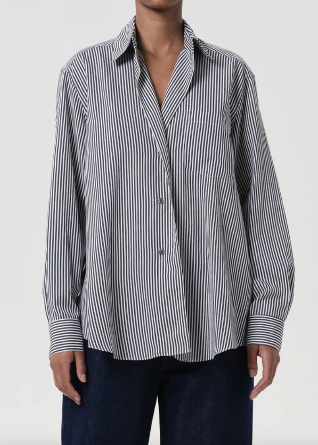 Agolde Aris Shirt in Solen Stripe