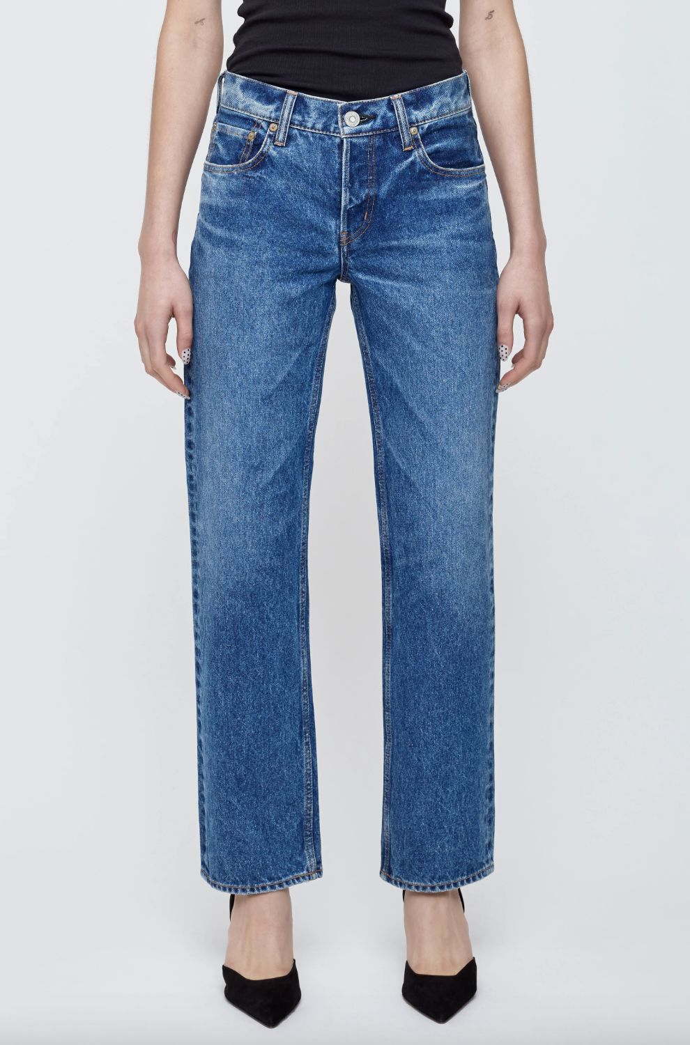 Moussy Philadelphia Low-Rise Straight Jean