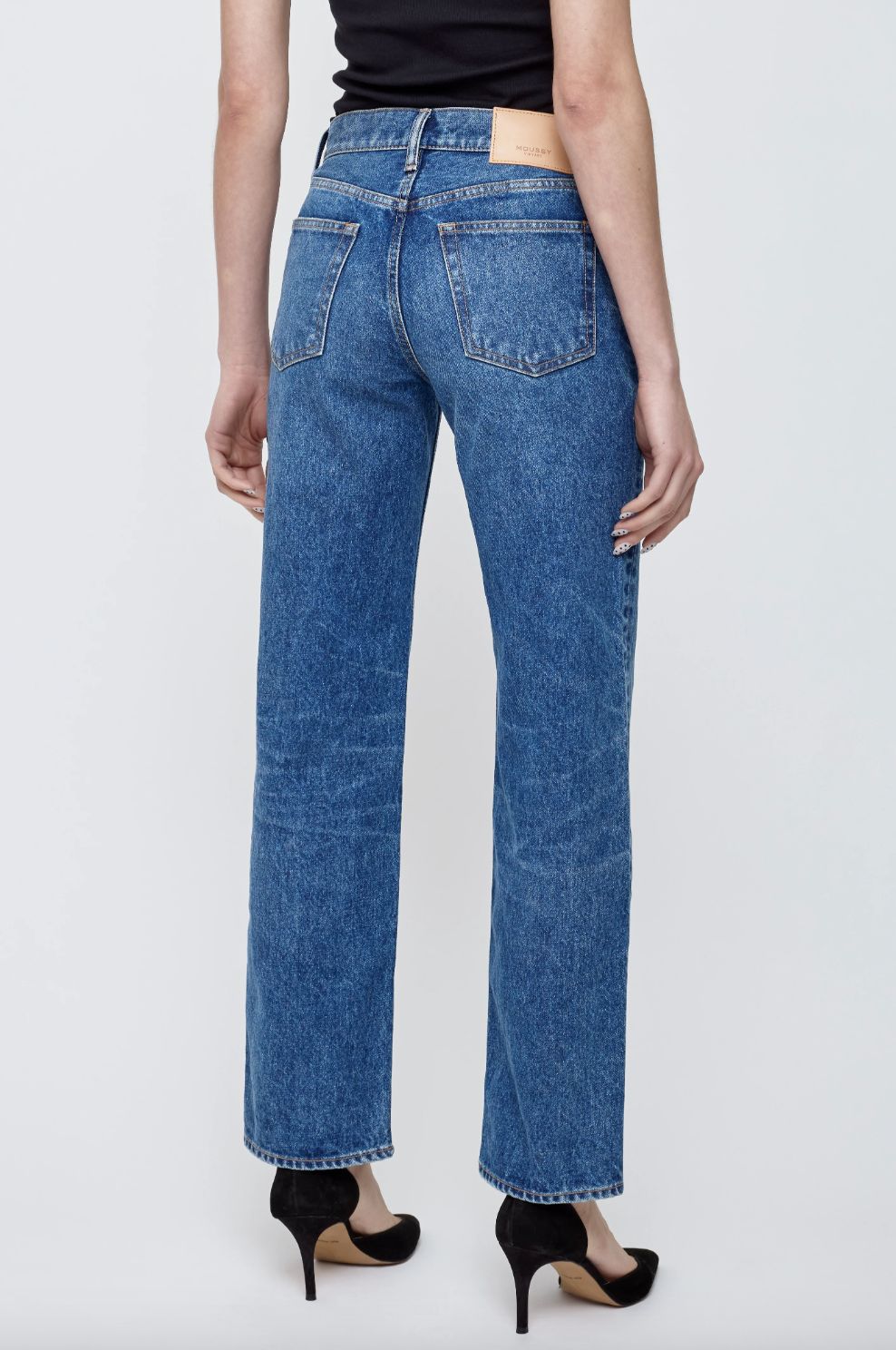 Moussy Philadelphia Low-Rise Straight Jean
