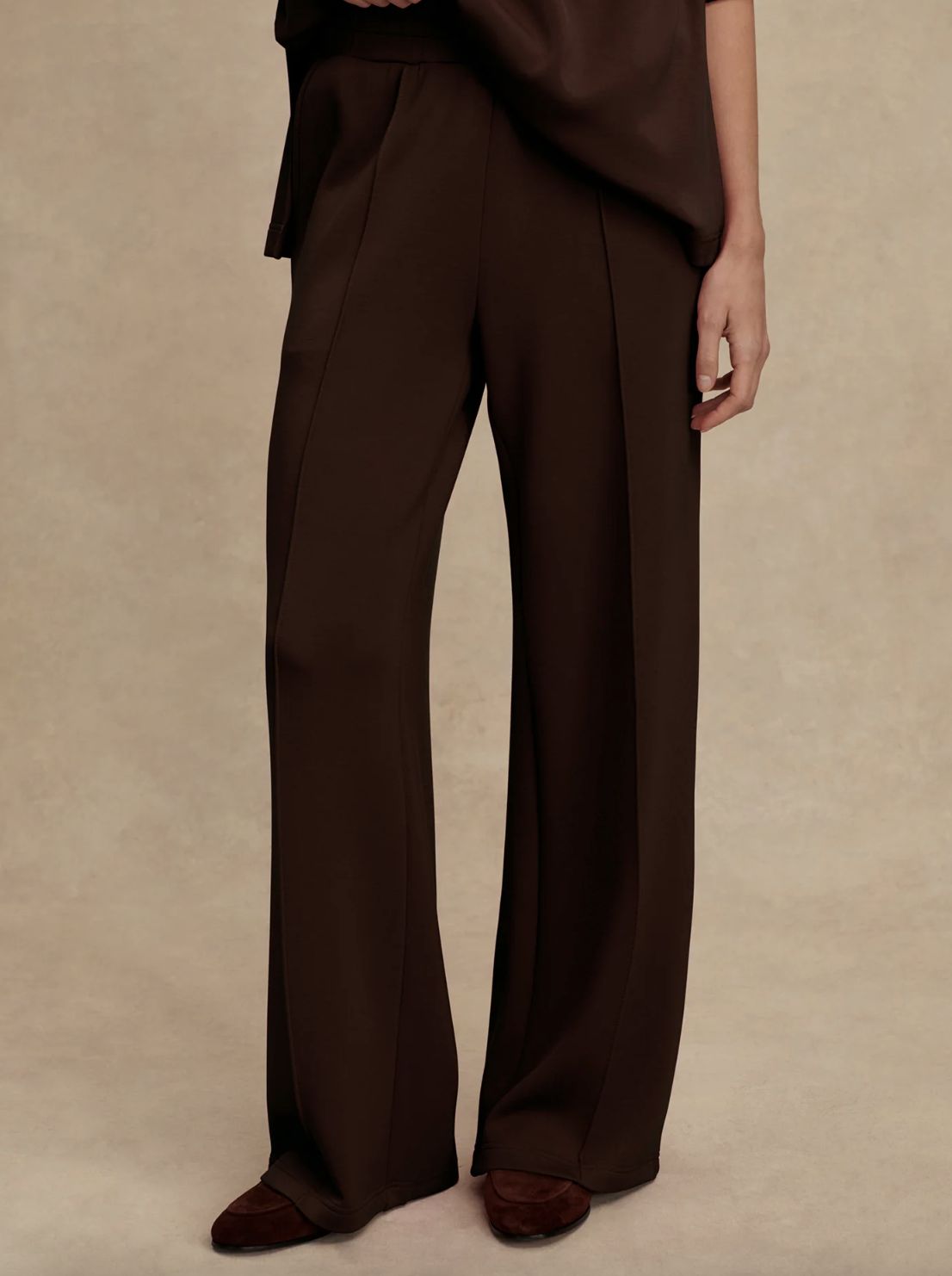 Varley Wide Leg Pant in Coffee Bean - 30&quot;