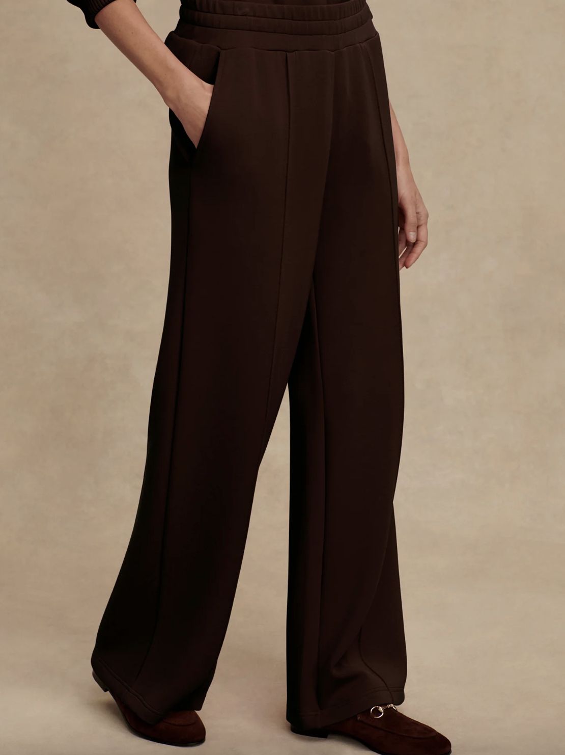 Varley Wide Leg Pant in Coffee Bean - 30&quot;