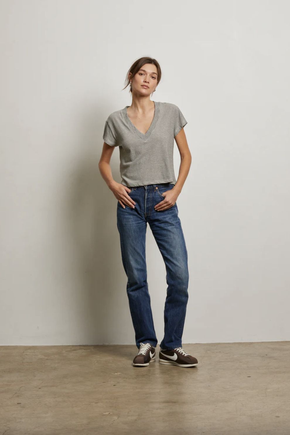 Perfect White Tee Rosie Stripe Tee
